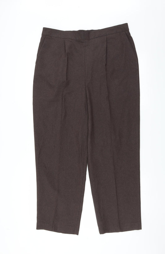 Womens UK Size 16 Le Bon Marché Regular Fit  Brown Trousers