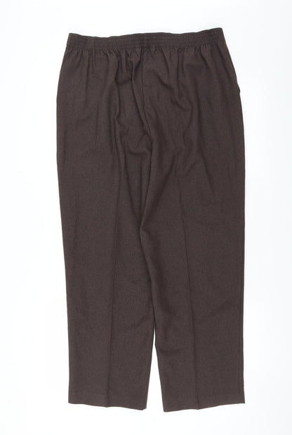 Womens UK Size 16 Le Bon Marché Regular Fit  Brown Trousers