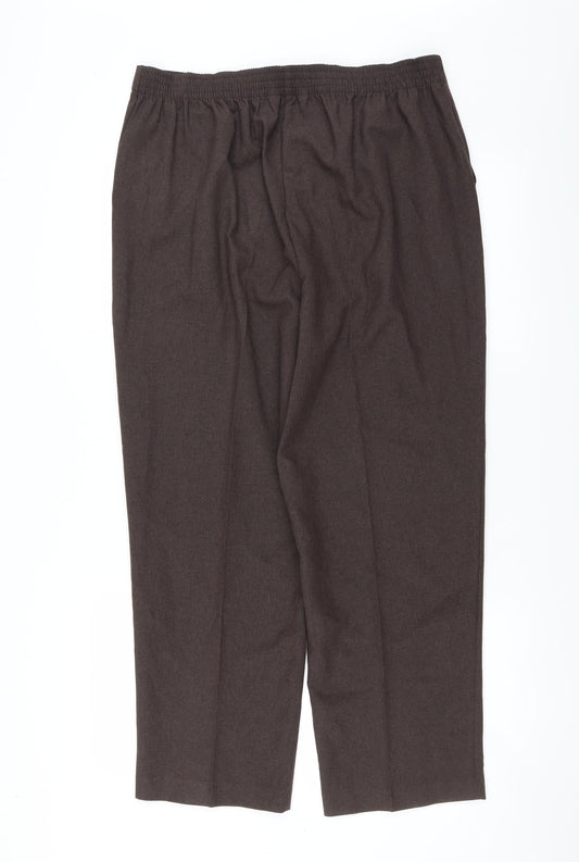 Womens UK Size 16 Le Bon Marché Regular Fit  Brown Trousers