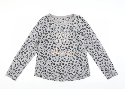George Womens Grey Solid Fleece Top Pyjama Top Size 8  - Love to Sleep