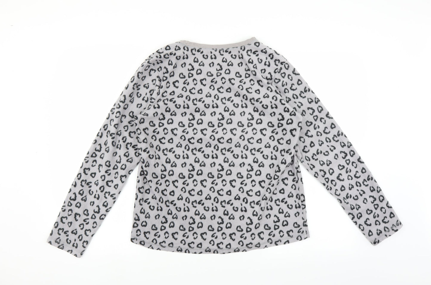 George Womens Grey Solid Fleece Top Pyjama Top Size 8  - Love to Sleep
