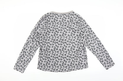 George Womens Grey Solid Fleece Top Pyjama Top Size 8  - Love to Sleep