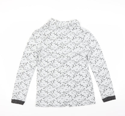 Dorothy Perkins Womens Grey Floral  Jacket Blazer Size 10