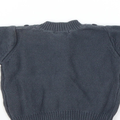 Vertbaudet Boys Blue   Cardigan Jumper Size 6-9 Months