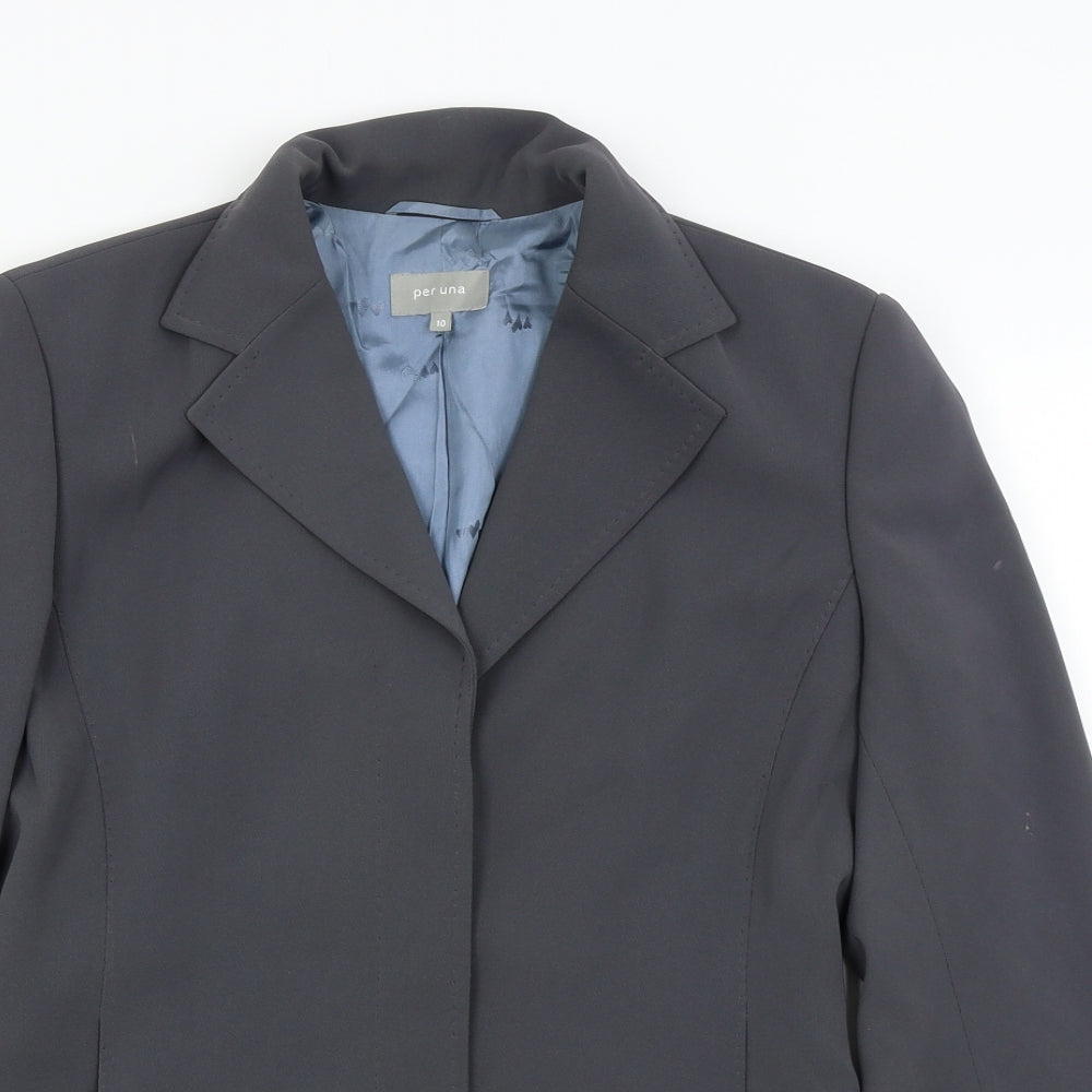 M&S Womens Grey   Jacket Blazer Size 10