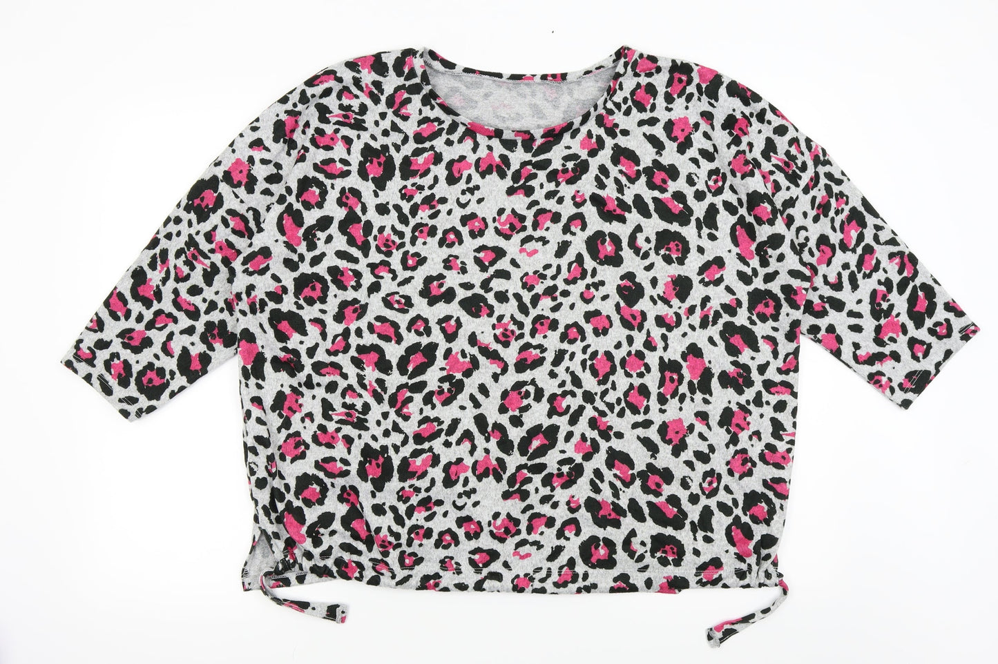 Preworn Womens Grey Animal Print  Pullover Jumper Size 18