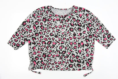 Preworn Womens Grey Animal Print  Pullover Jumper Size 18