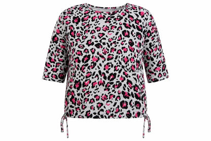 Preworn Womens Grey Animal Print  Pullover Jumper Size 18