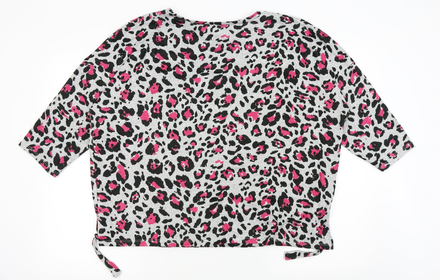 Preworn Womens Grey Animal Print  Pullover Jumper Size 18