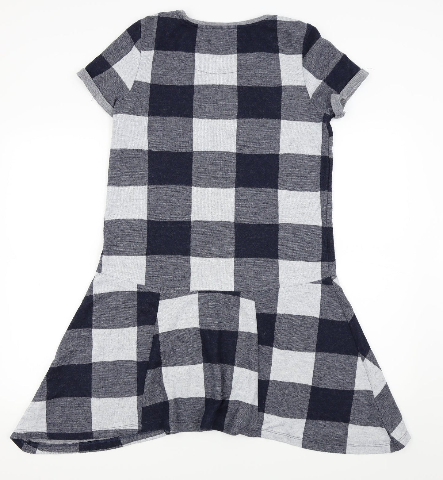 NEXT Womens Blue Check  Fit & Flare  Size 10