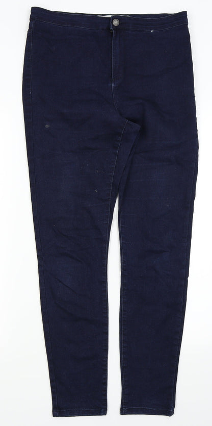 Womens UK Size 14 DENIM AND CO Regular Fit Skinny Blue Jeans