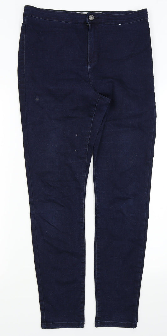 Womens UK Size 14 DENIM AND CO Regular Fit Skinny Blue Jeans