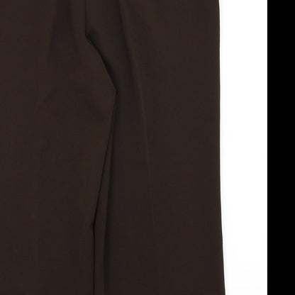 Womens UK Size 14 South Regular Fit Capri Brown Trousers