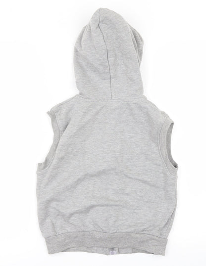 Carbrinii Boys Grey   Full Zip Hoodie Size 6-7 Years