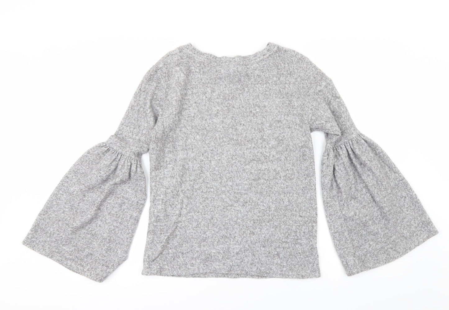H&M Womens Grey   Pullover Jumper Size S  - Flare sleeve