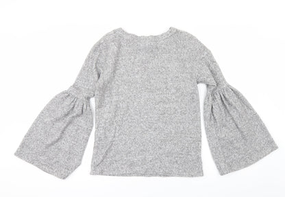 H&M Womens Grey   Pullover Jumper Size S  - Flare sleeve