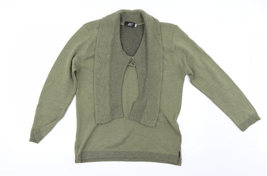 ME Womens Green   Pullover Jumper Size M