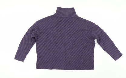Dash Womens Purple   Pullover Jumper Size S