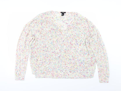 H&M Womens Multicoloured   Pullover Jumper Size S