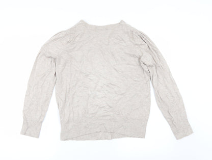 Marks and Spencer Womens Beige   Cardigan Jumper Size 12