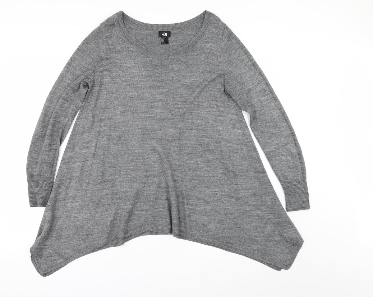 H&M Womens Grey   Pullover Jumper Size S