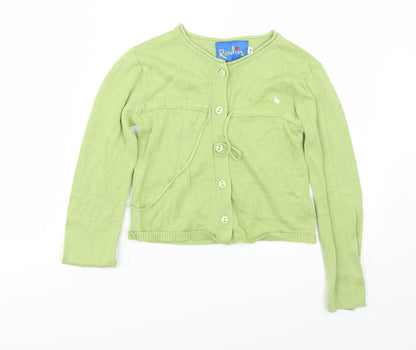 rodin Girls Green   Cardigan Jumper Size 6 Years