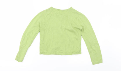 rodin Girls Green   Cardigan Jumper Size 6 Years