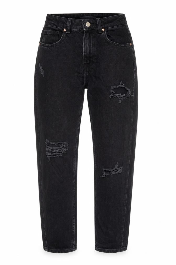 Womens UK Size 6 Denim Co. Regular Fit Straight Black Jeans