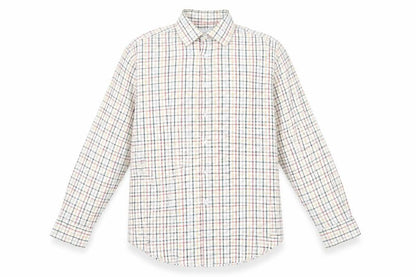 Mens UK Size 17 John M. Cotton Green  Button-Up Long Sleeve Casual Shirt