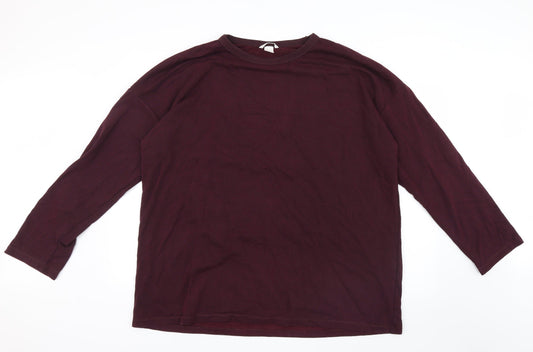 H&M Mens Purple  Knit Pullover Jumper Size L