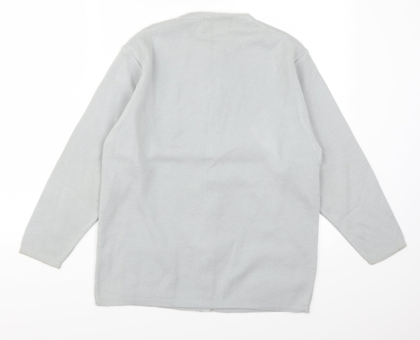 Sanco Womens Grey   Cardigan Jumper Size L