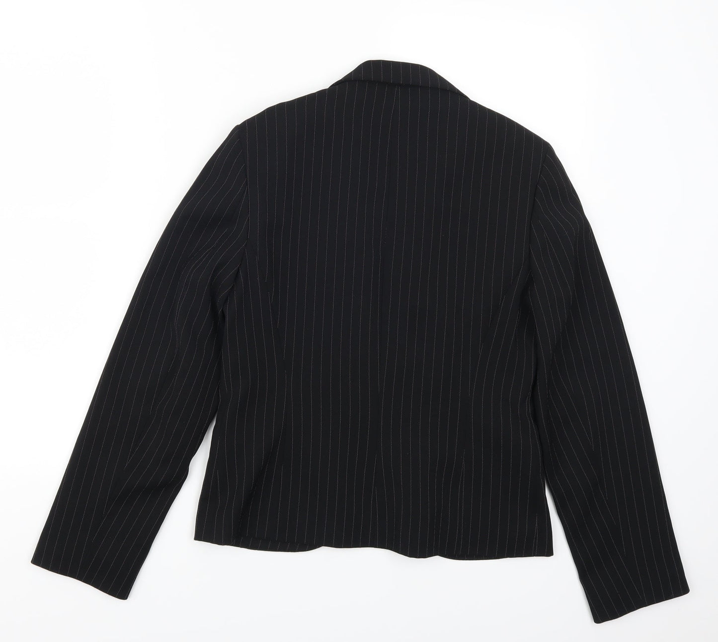 Dorothy Perkins Womens Black Striped  Jacket Suit Jacket Size 10