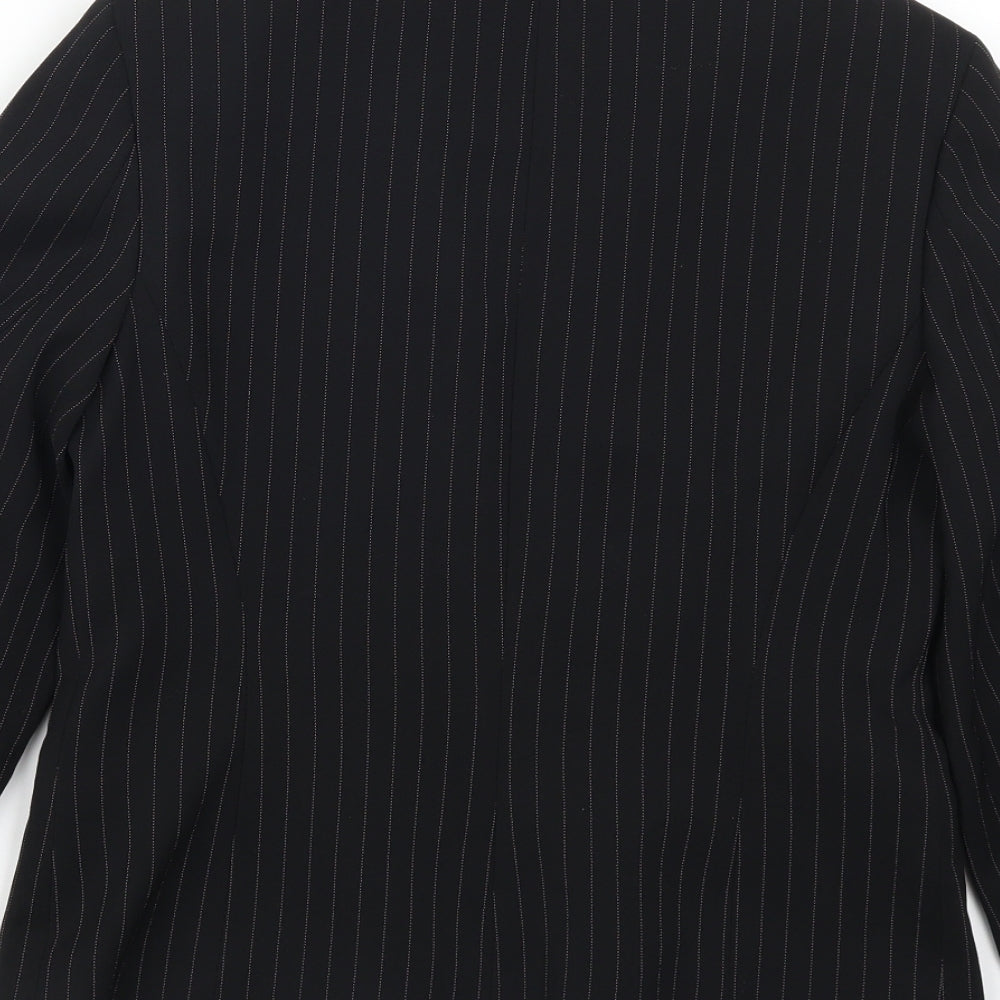 Dorothy Perkins Womens Black Striped  Jacket Suit Jacket Size 10