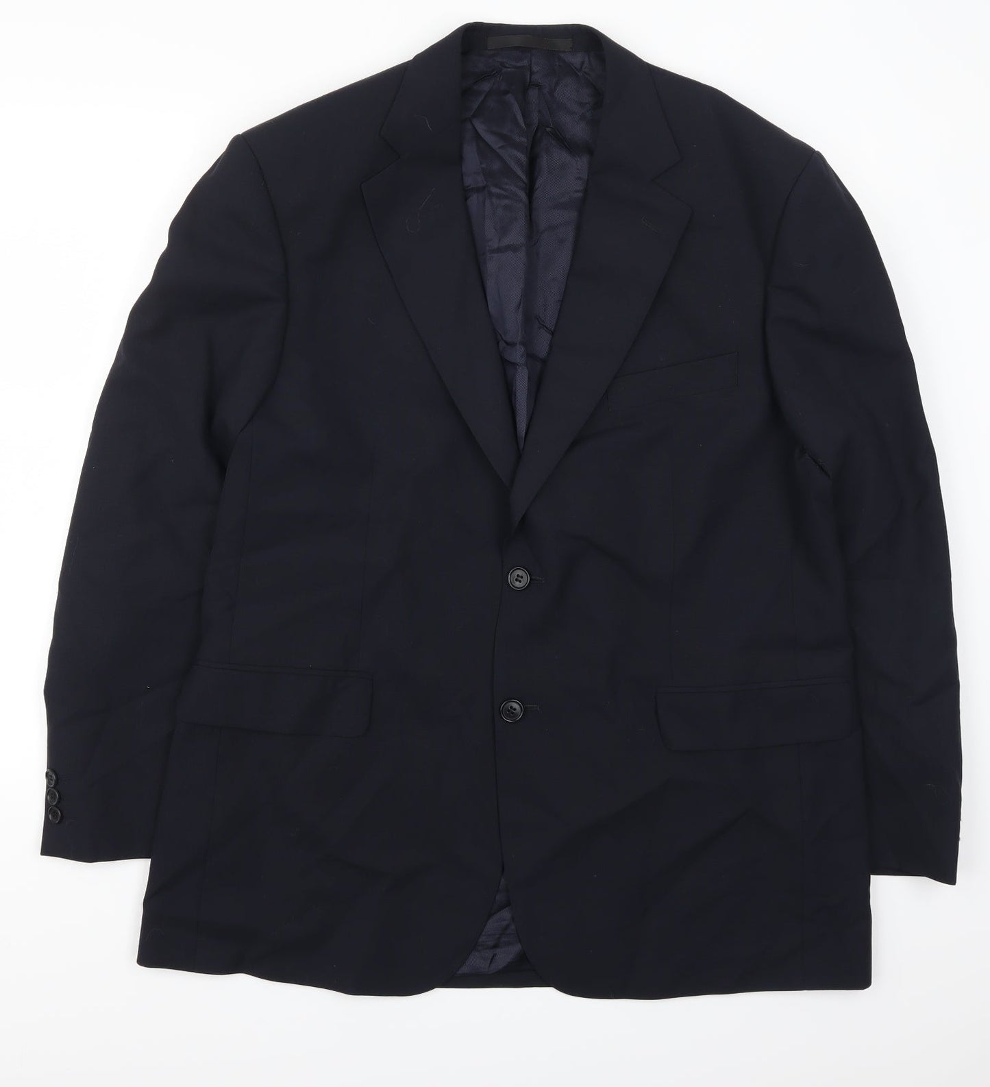 Mens UK Size 42 Marks and Spencer Regular Blue Suit Jacket