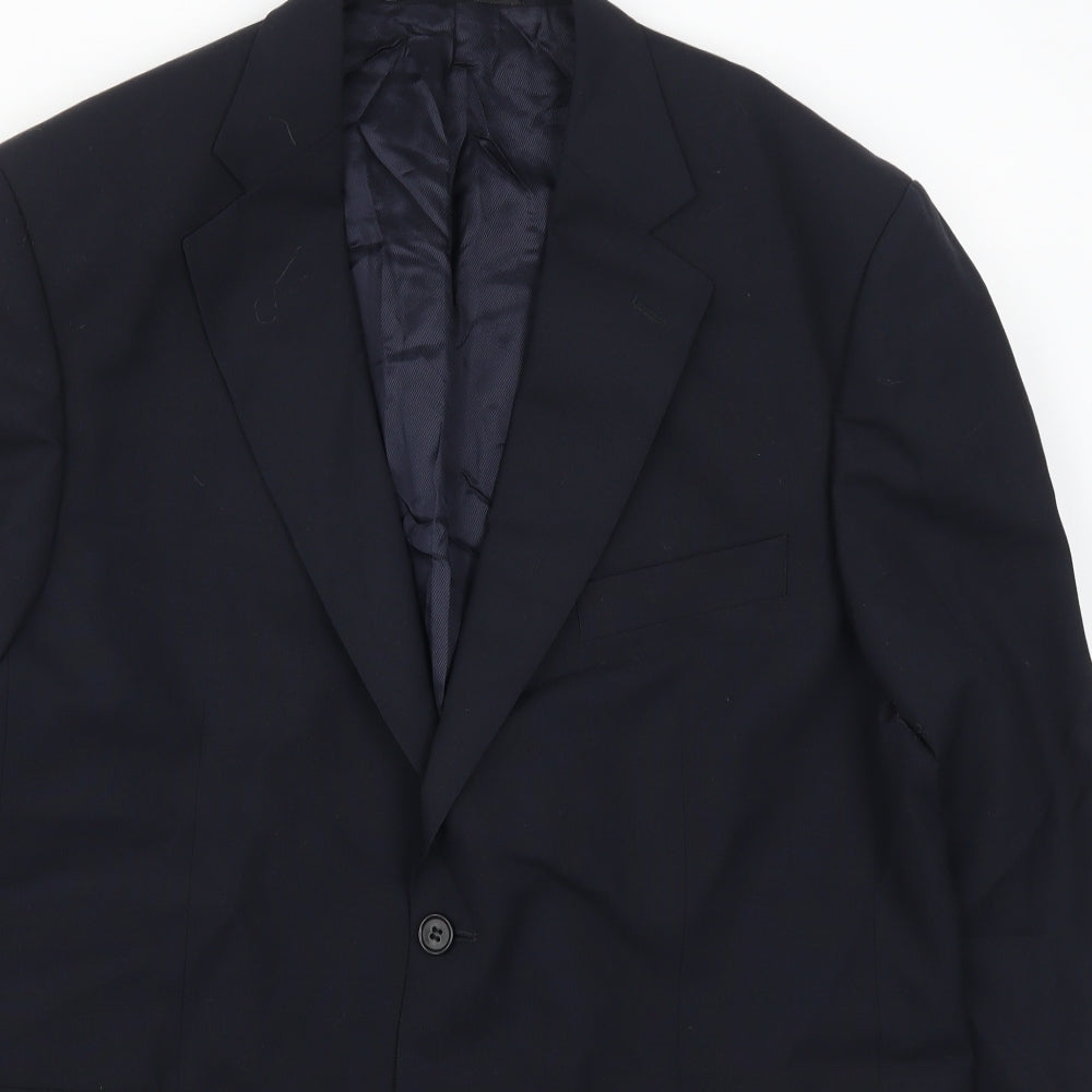 Mens UK Size 42 Marks and Spencer Regular Blue Suit Jacket