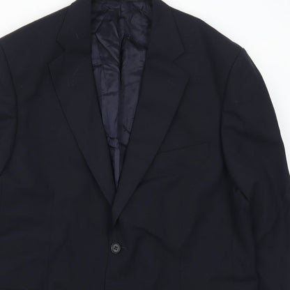 Mens UK Size 42 Marks and Spencer Regular Blue Suit Jacket