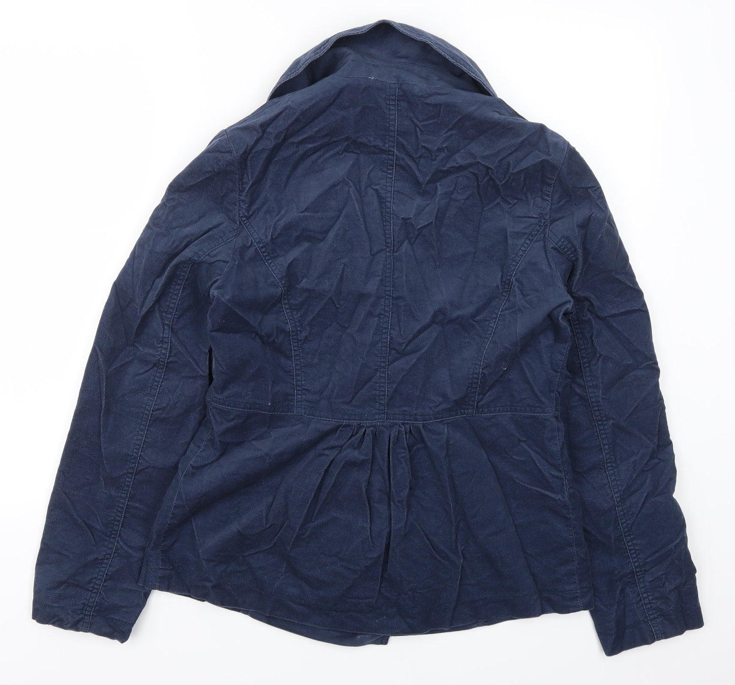 Womens UK Size 12 Marks and Spencer Blue Pea Coat