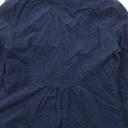 Womens UK Size 12 Marks and Spencer Blue Pea Coat