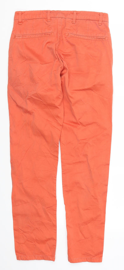 Matchstick Womens Orange   Chino Trousers Size 29 L29 in