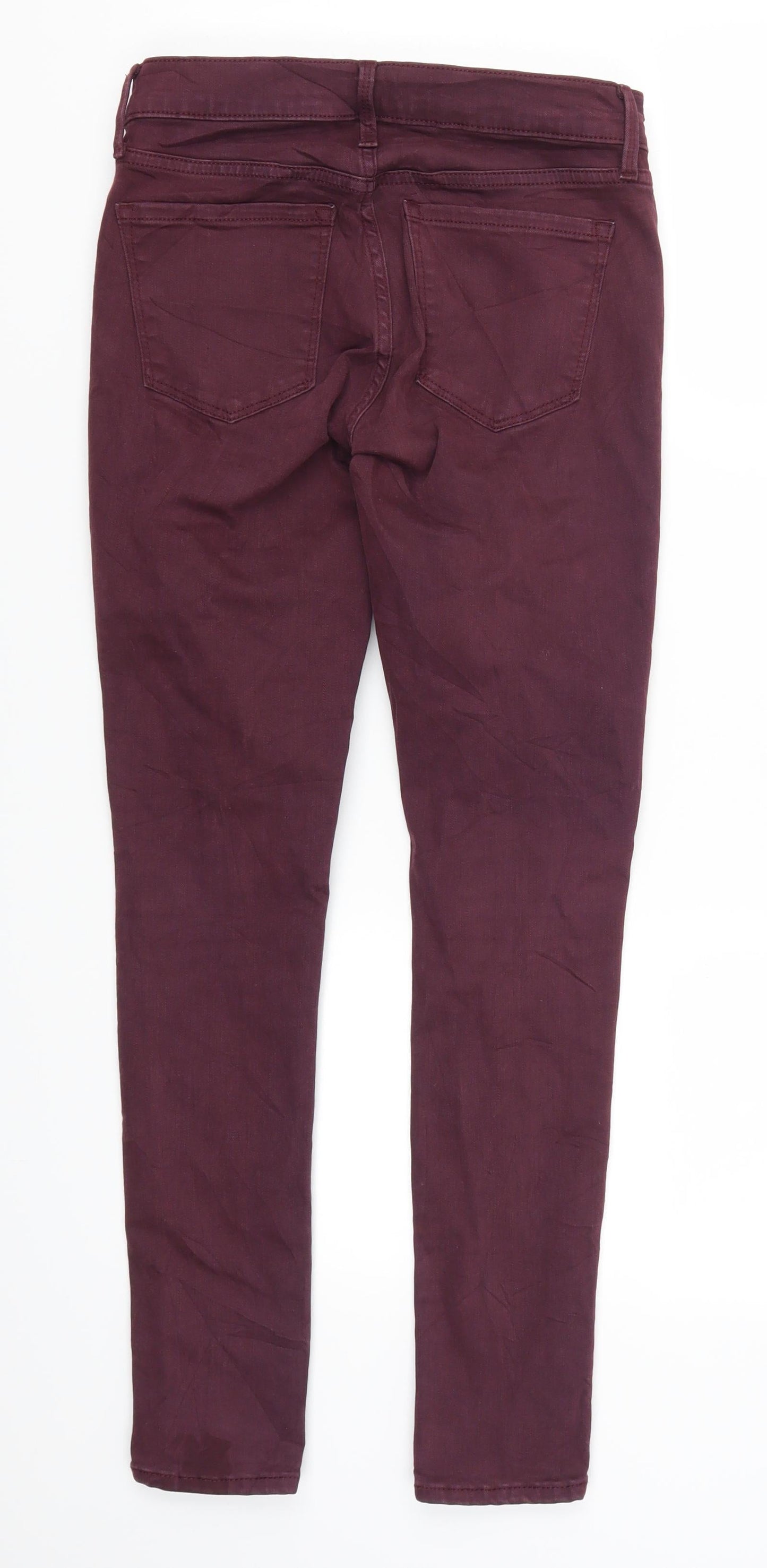 Gap Womens Purple  Denim Skinny Jeans Size 24 in L26 in