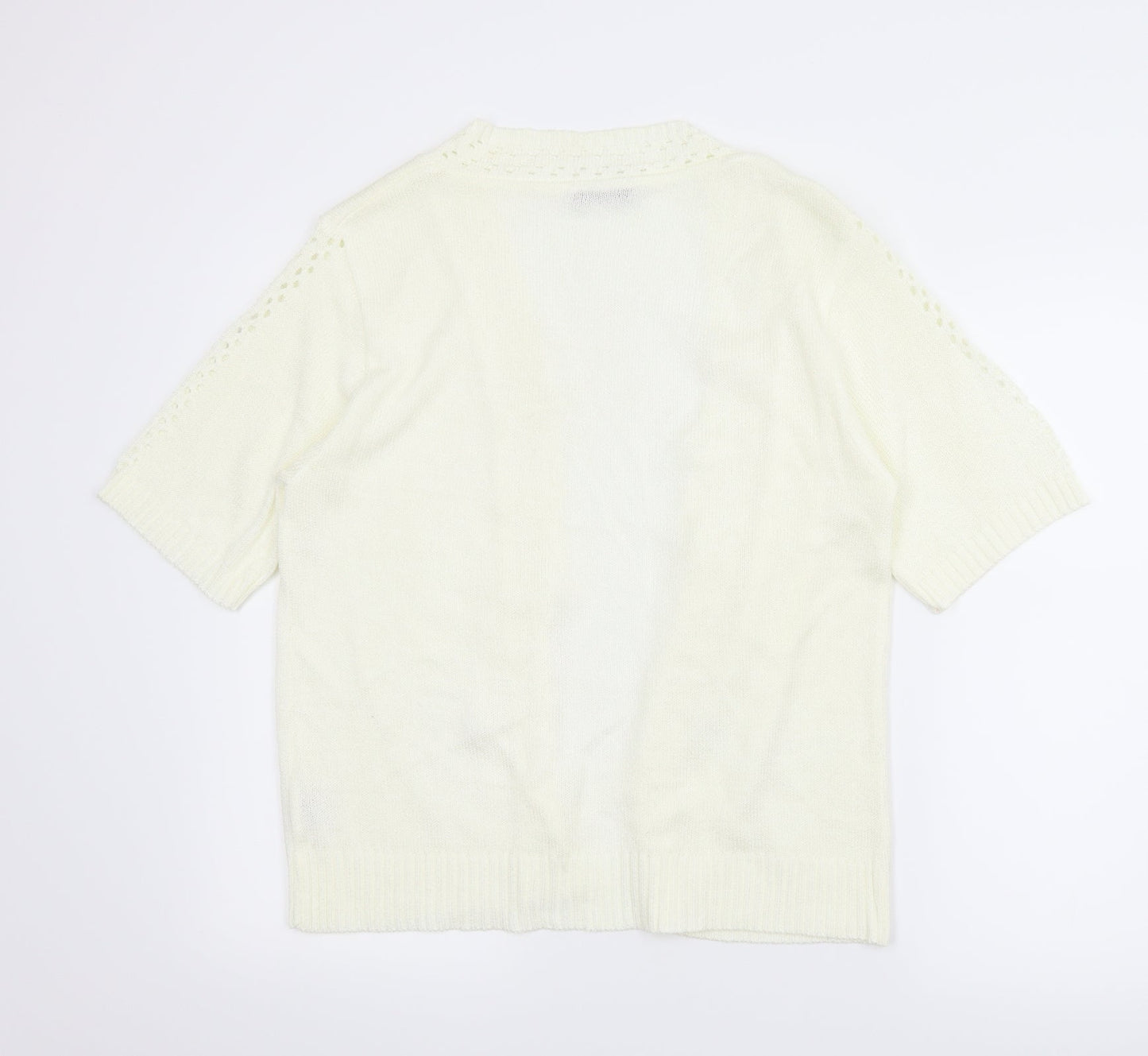 Ellie Louise Womens Ivory   Cardigan Jumper Size M