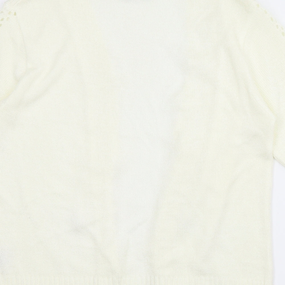 Ellie Louise Womens Ivory   Cardigan Jumper Size M
