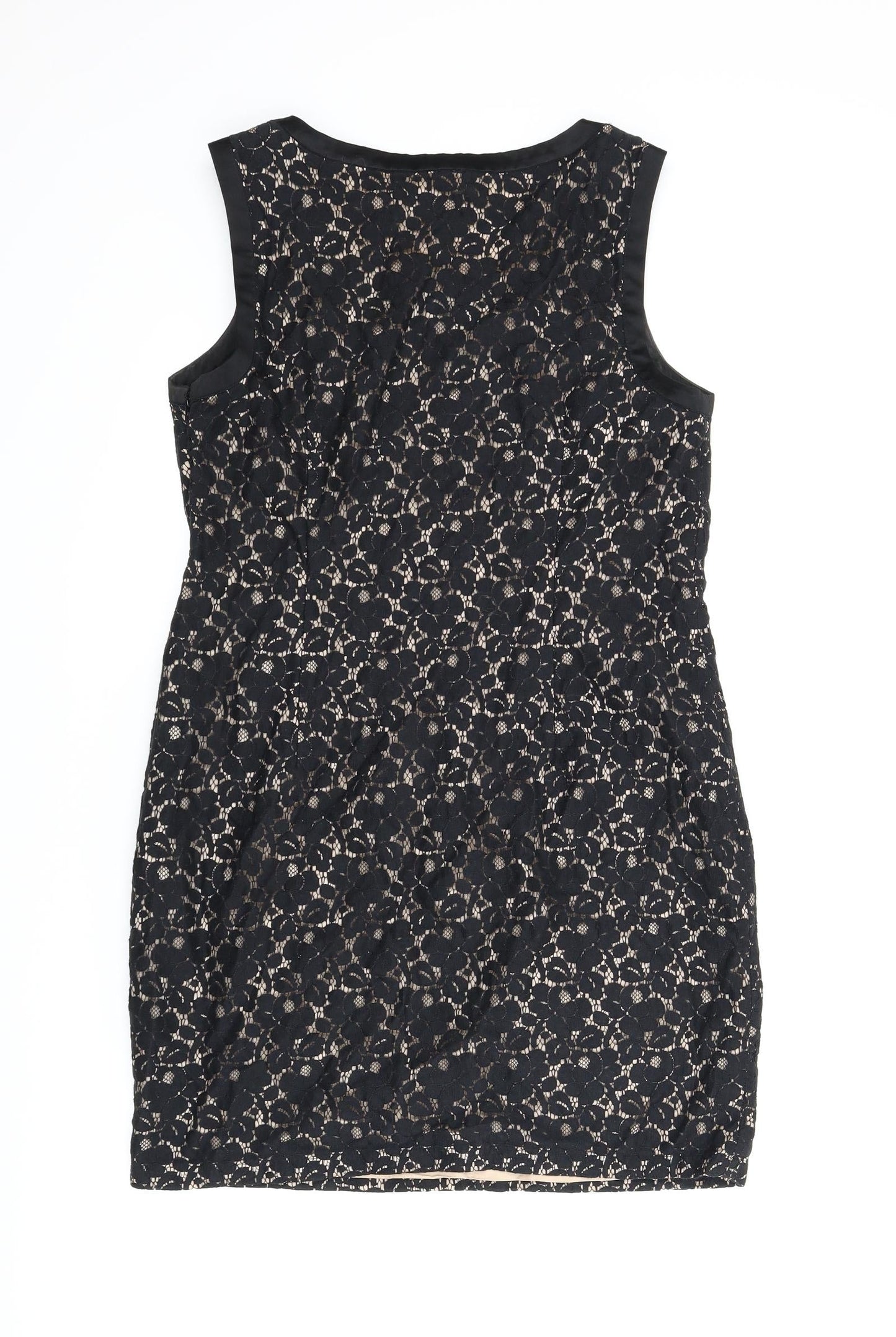 Oasis Womens Black Floral  A-Line  Size 12