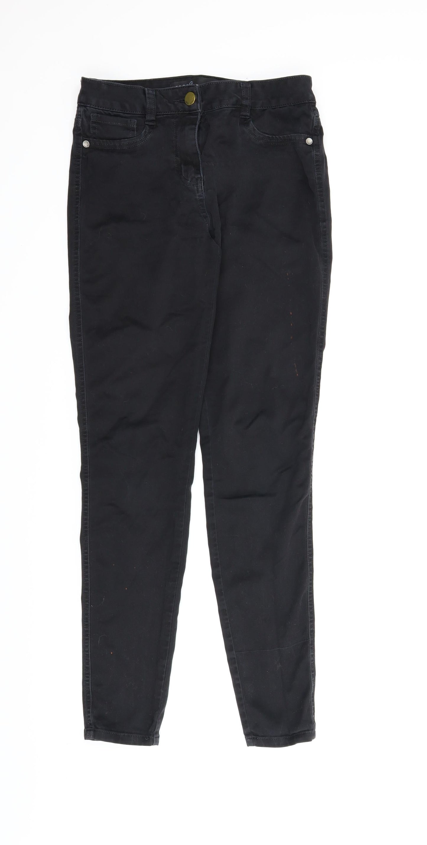 NEXT Womens Black  Denim Skinny Jeans Size 10 L29 in