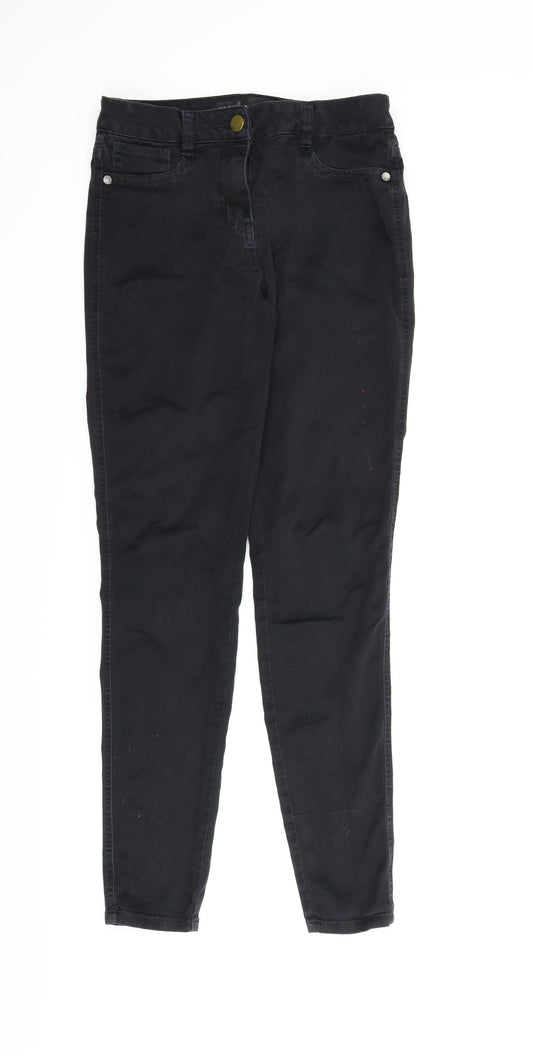 NEXT Womens Black  Denim Skinny Jeans Size 10 L29 in
