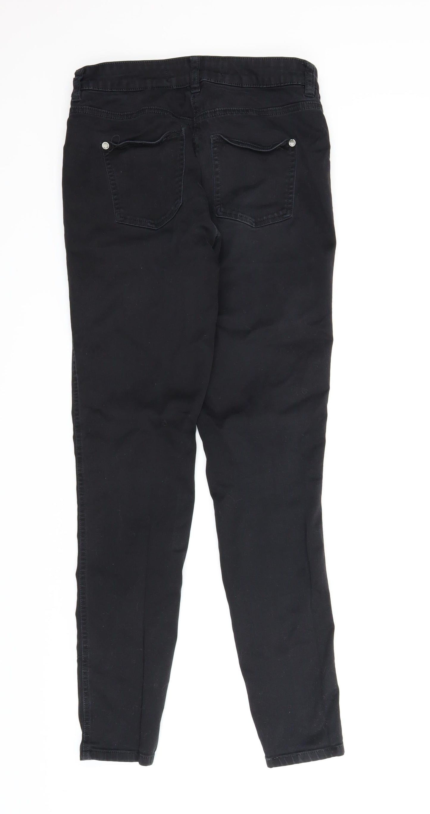 NEXT Womens Black  Denim Skinny Jeans Size 10 L29 in