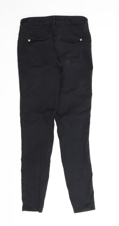 NEXT Womens Black  Denim Skinny Jeans Size 10 L29 in