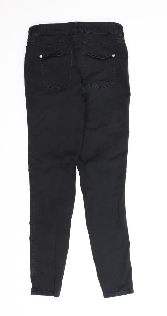 NEXT Womens Black  Denim Skinny Jeans Size 10 L29 in