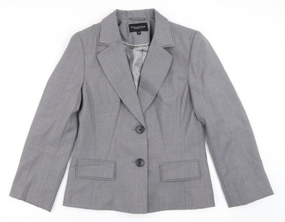 Debenhams Womens Grey   Jacket Blazer Size 12