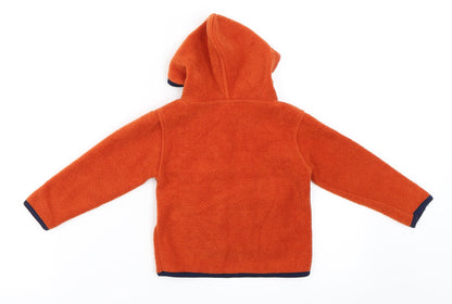 ADISPORT Boys Orange  Fleece Pullover Jumper Size 6-9 Months